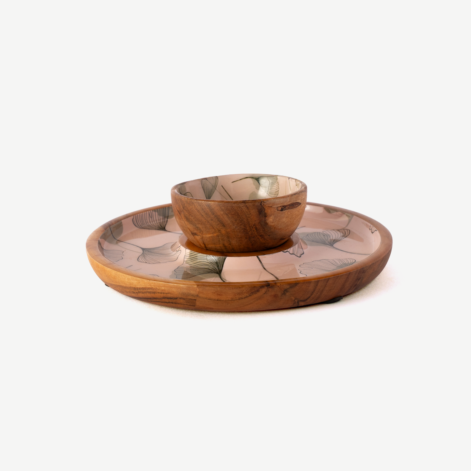 Acacia Leaf Bowl & Plate Set - Image 3