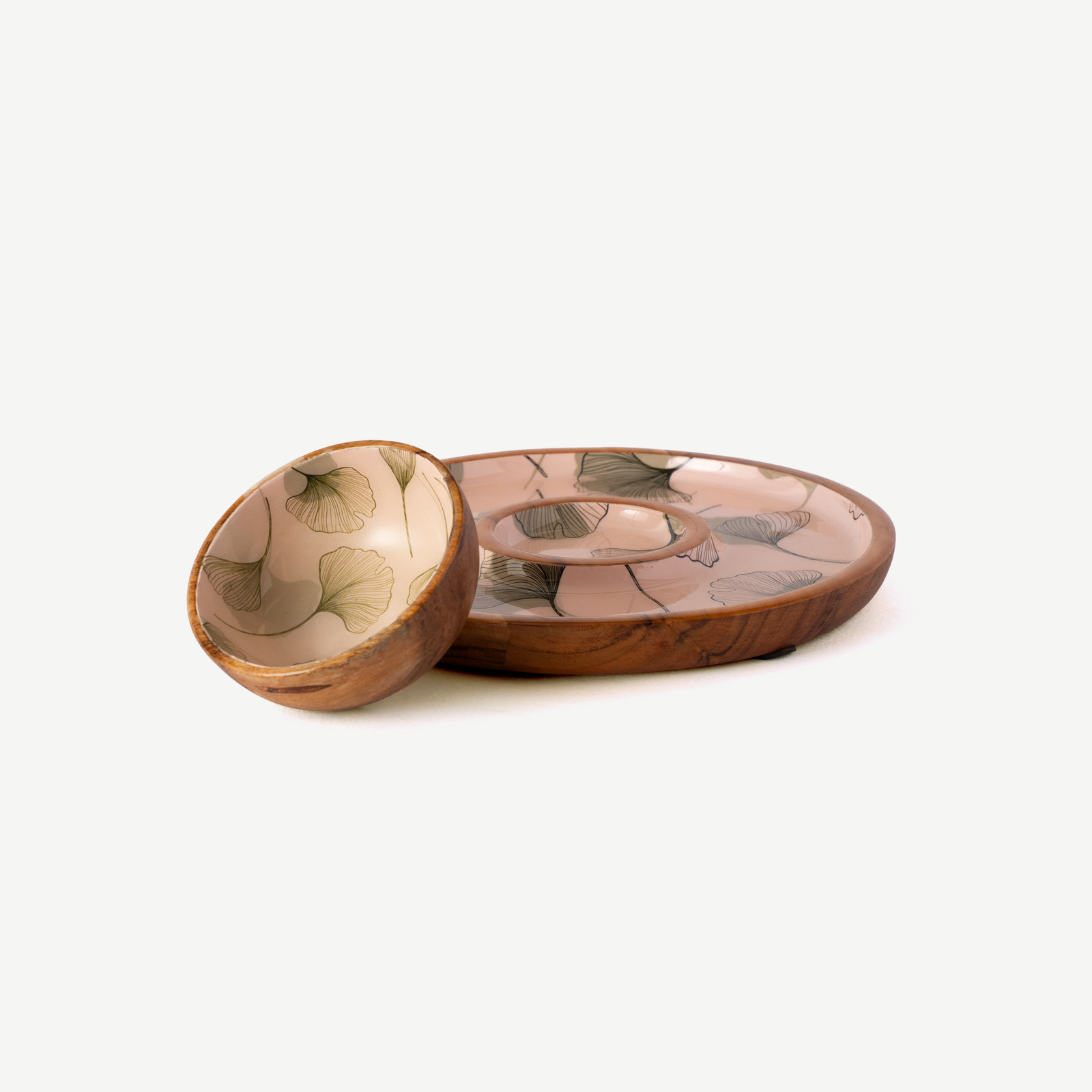 Acacia Leaf Bowl & Plate Set
