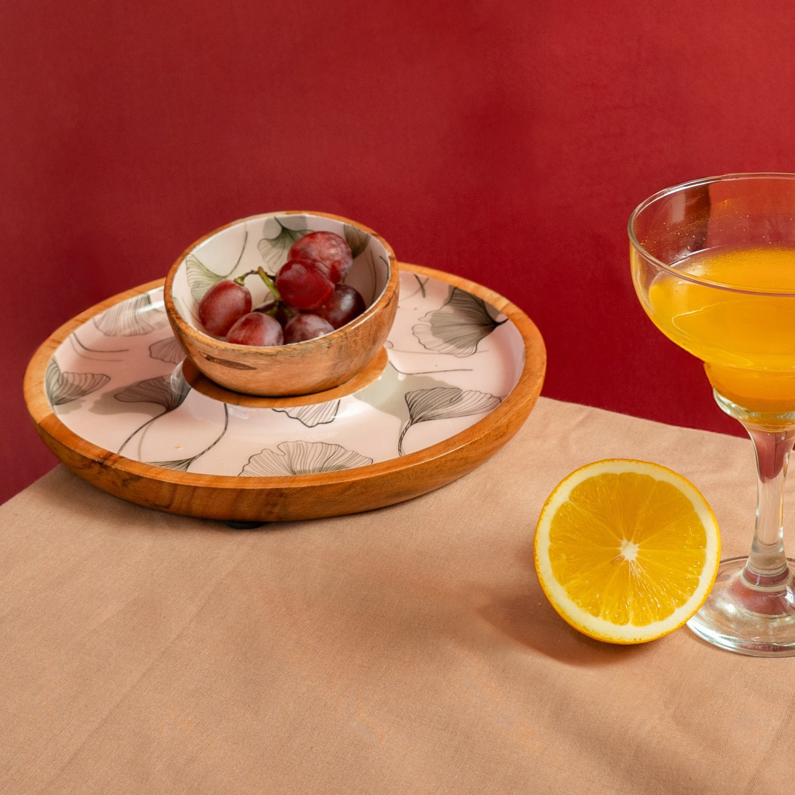 Acacia Leaf Bowl & Plate Set - Image 2