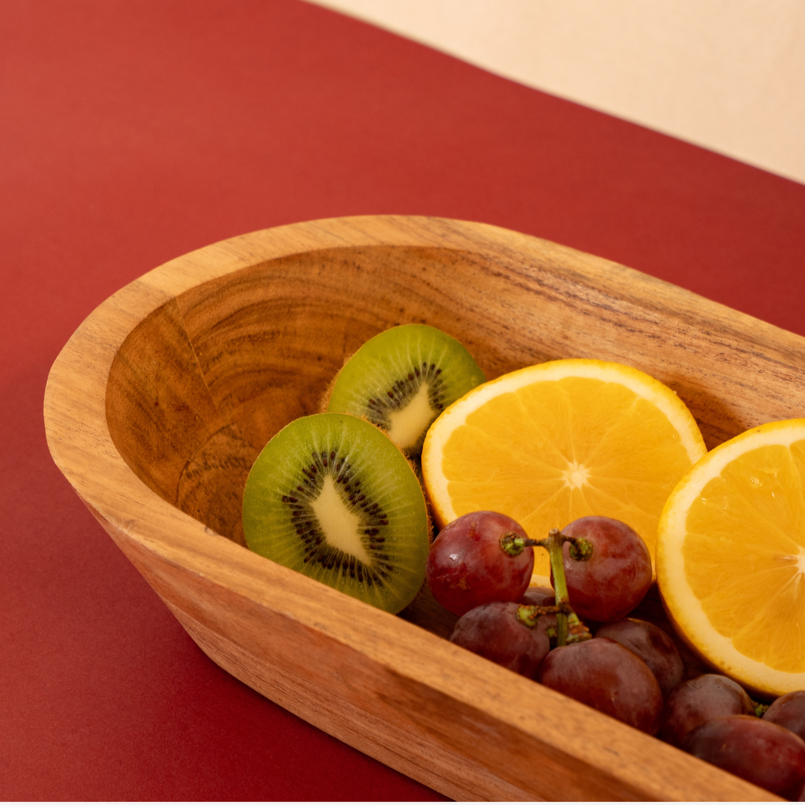 Long Serving Wood Bowl - Image 2