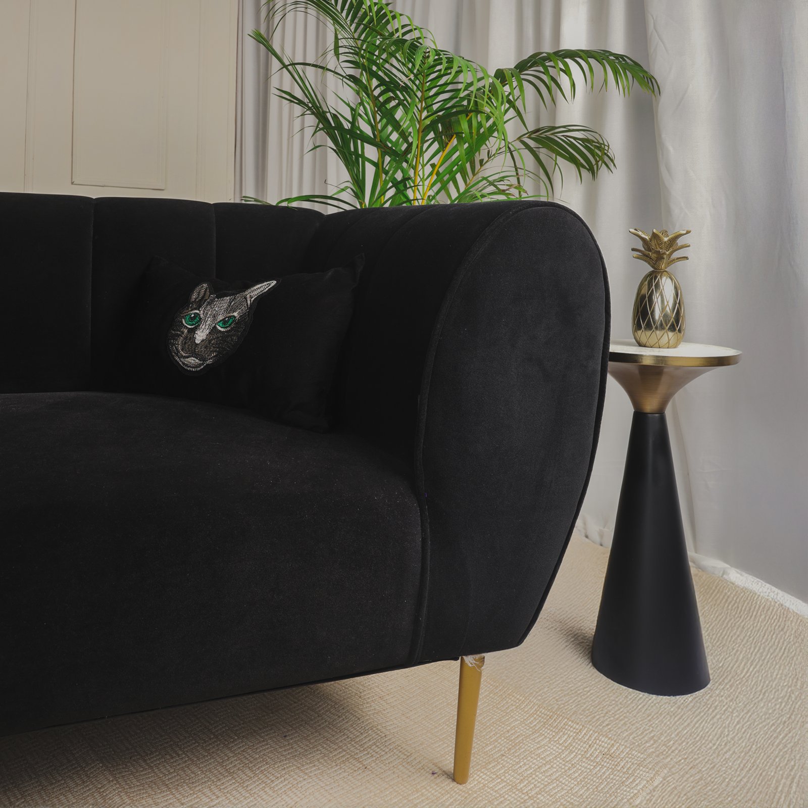 Lunar Noir Sofa - Image 4