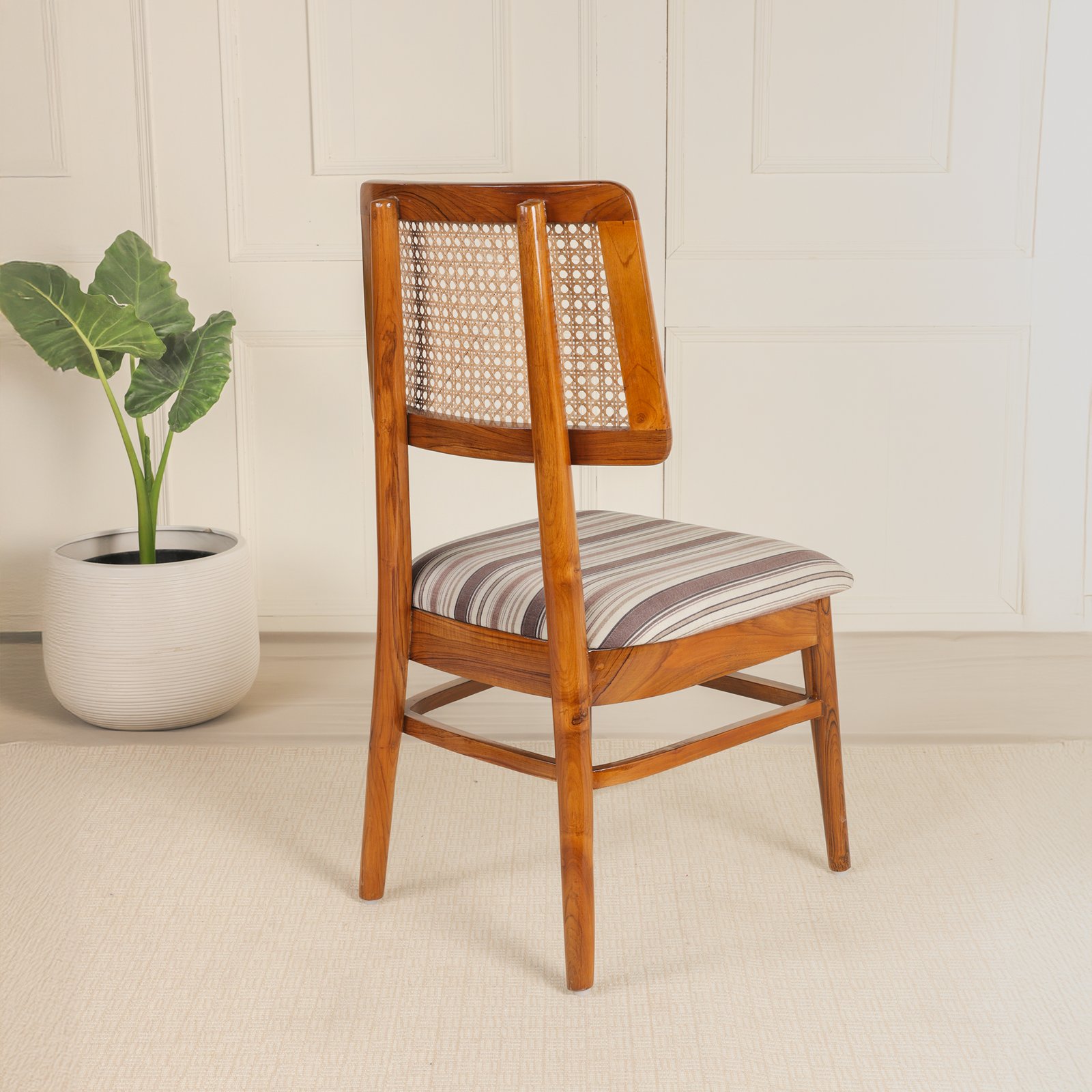 Lined Timber Chair - Image 2