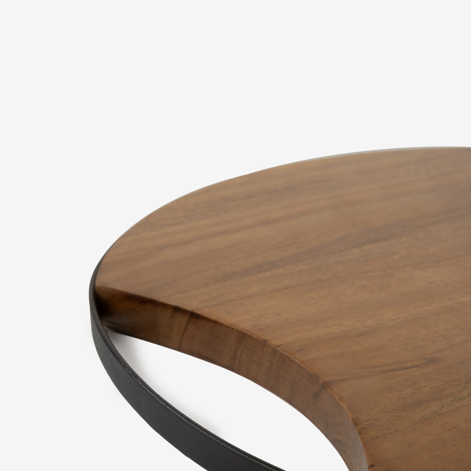 Round Wooden Tray (Metal Grip) - Image 3