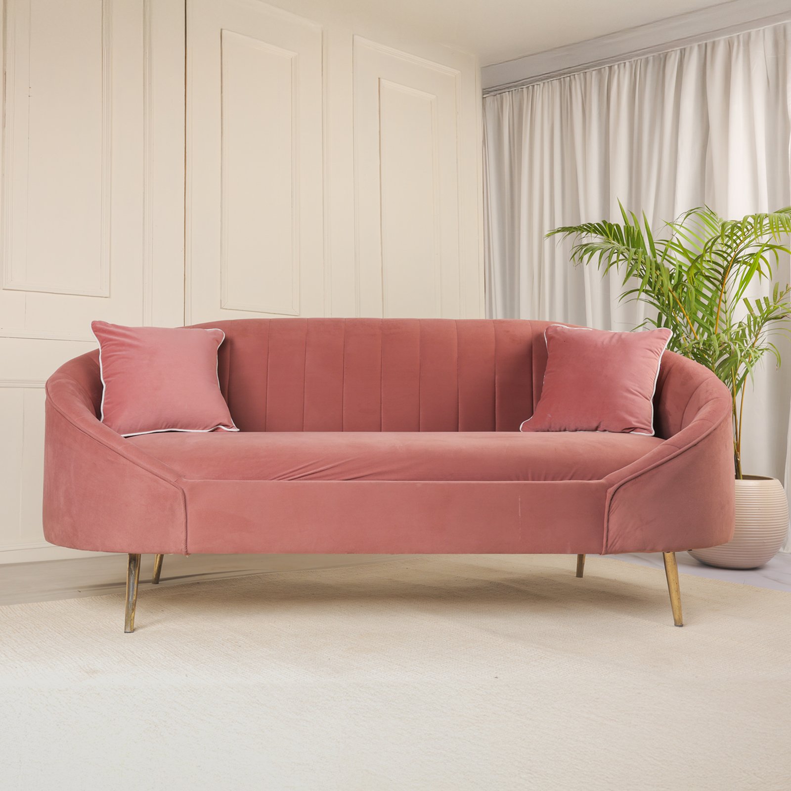 Rosé Aura Sofa - Image 4